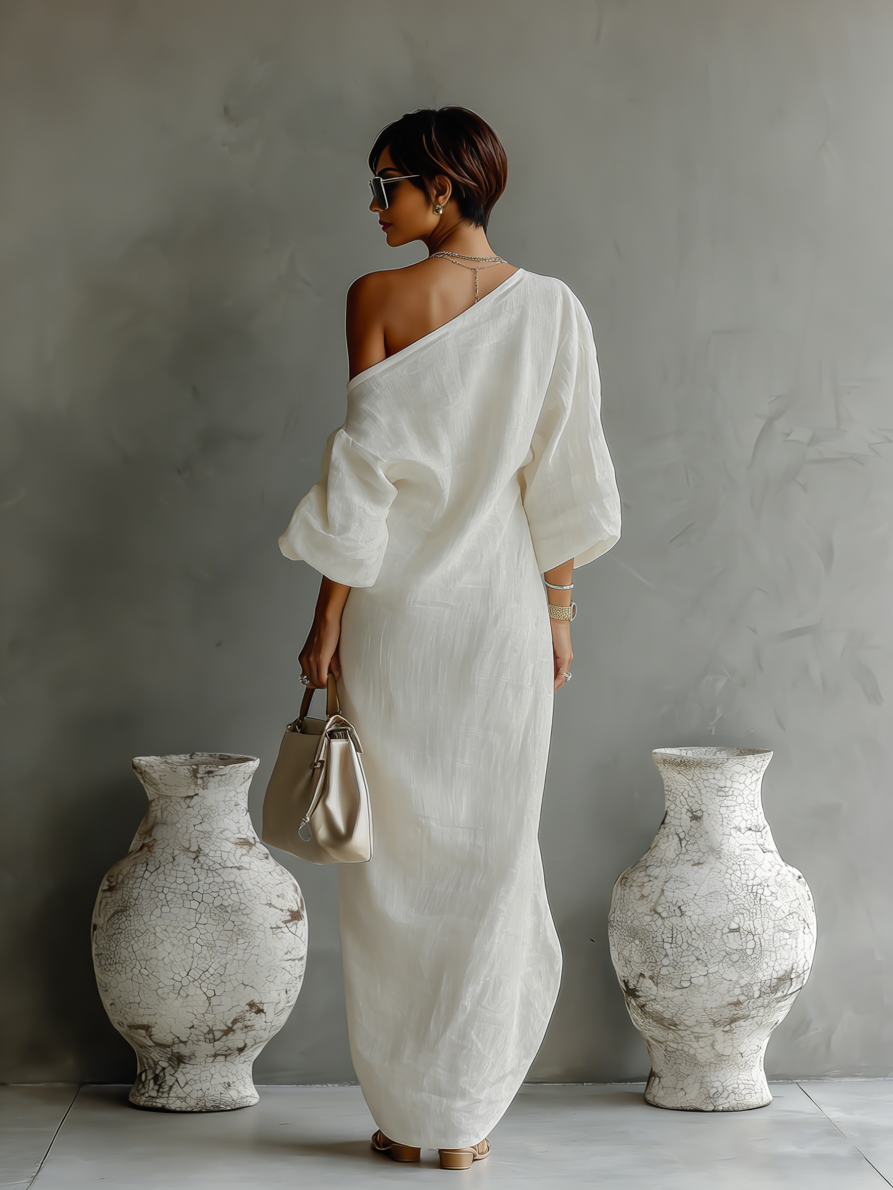 LAIA | Vestido Blanco marfil