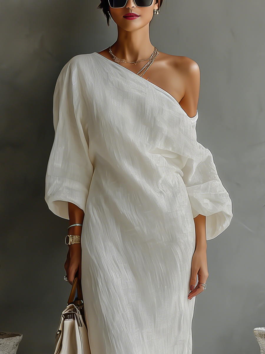 LAIA | Vestido Blanco marfil