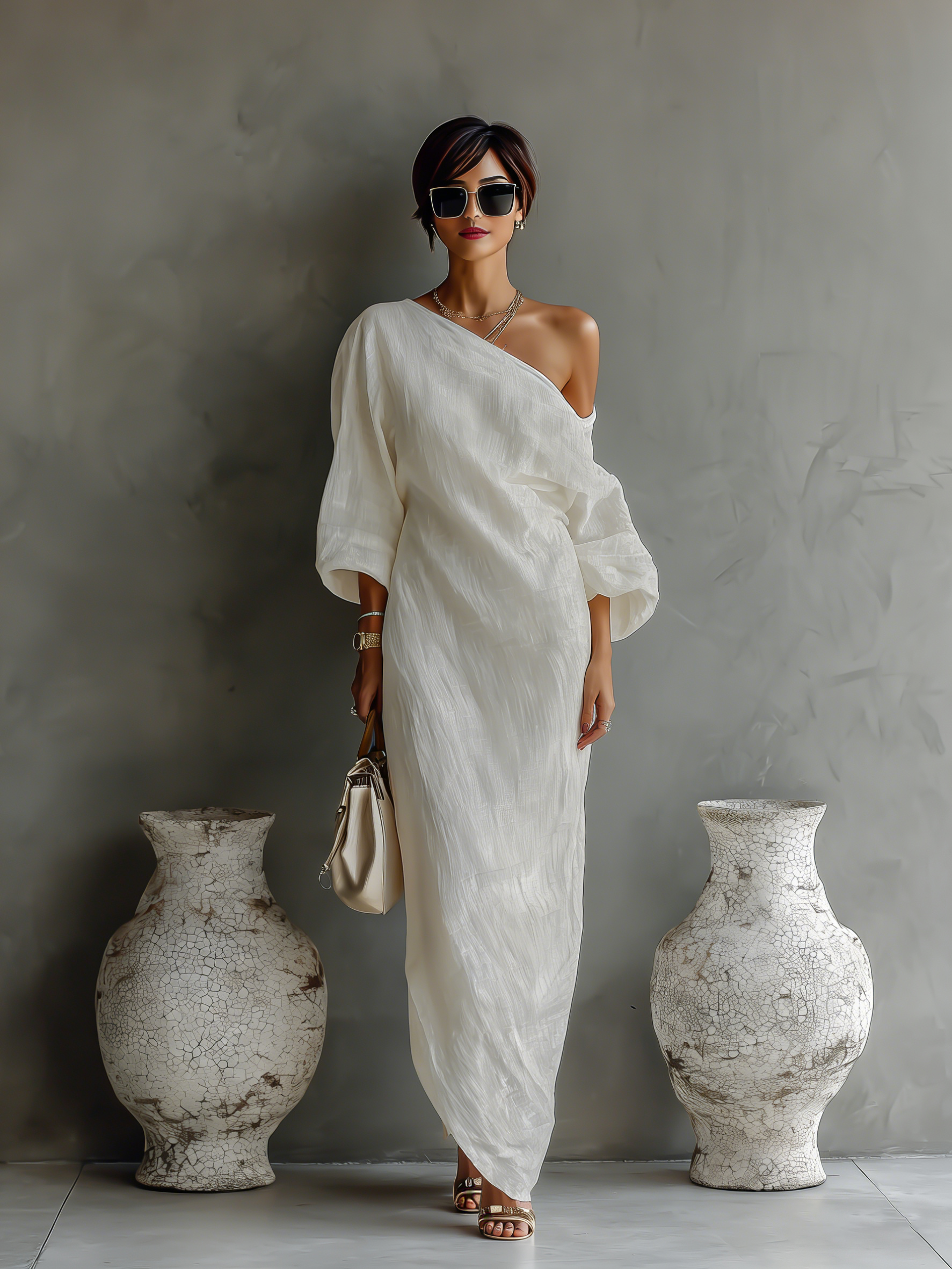 LAIA | Vestido Blanco marfil