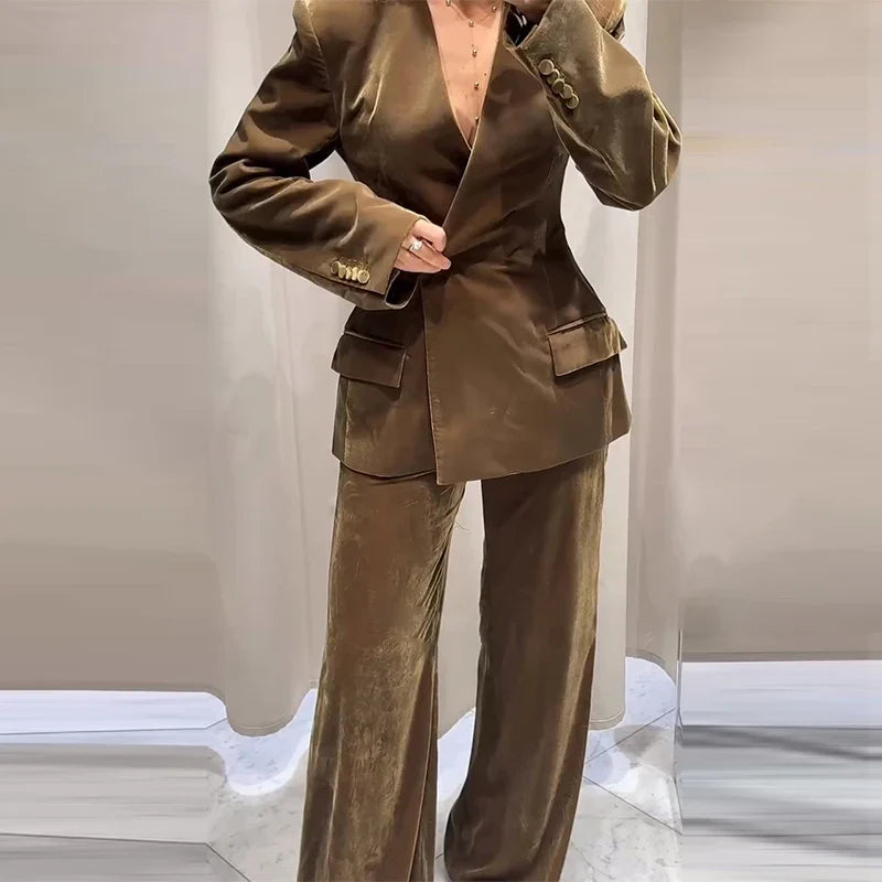 Luna| Conjunto de Blazer y Pantalón