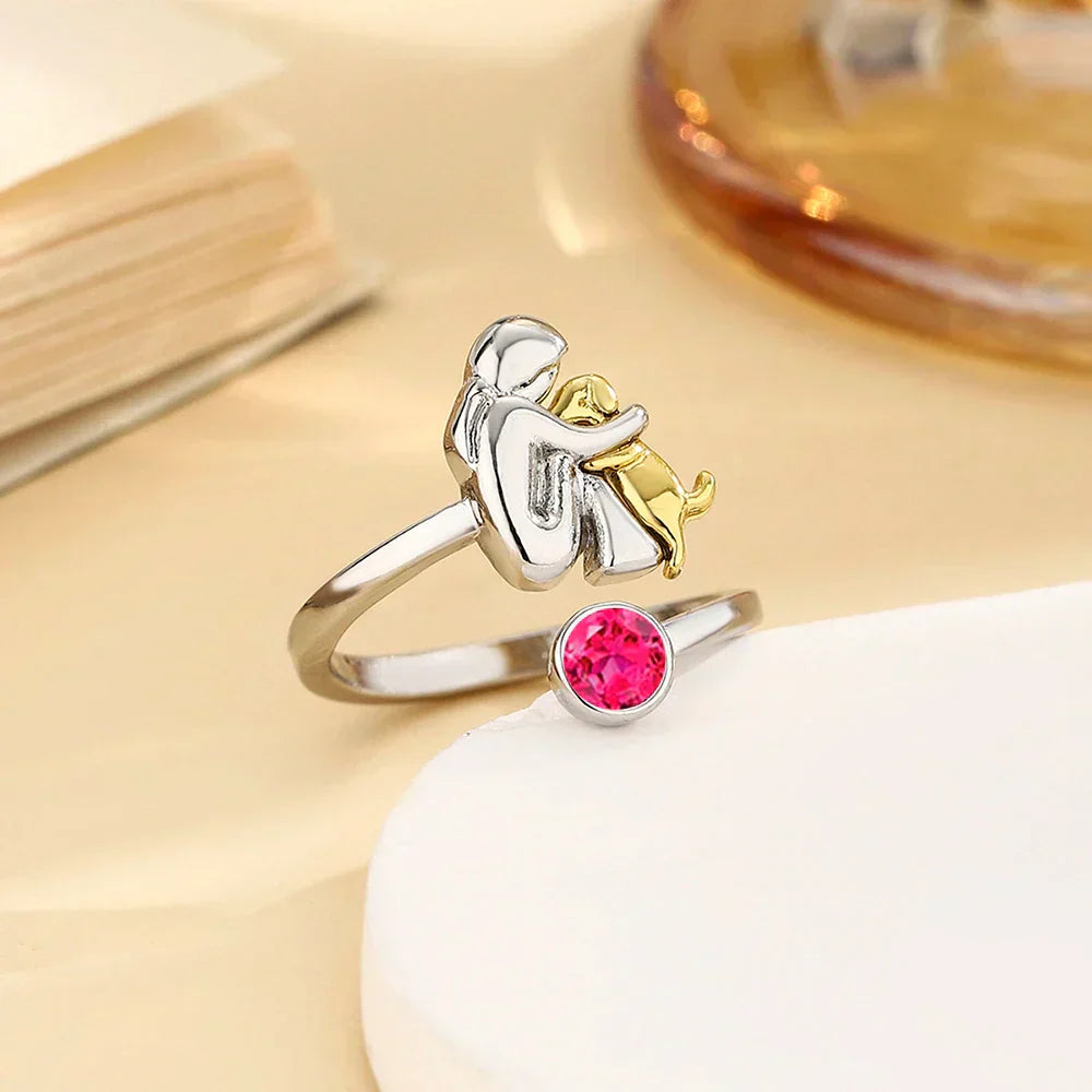 Rose | Anillo con Ícono de Perro