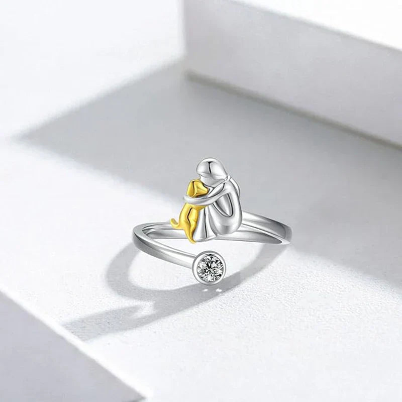 Rose | Anillo con Ícono de Perro