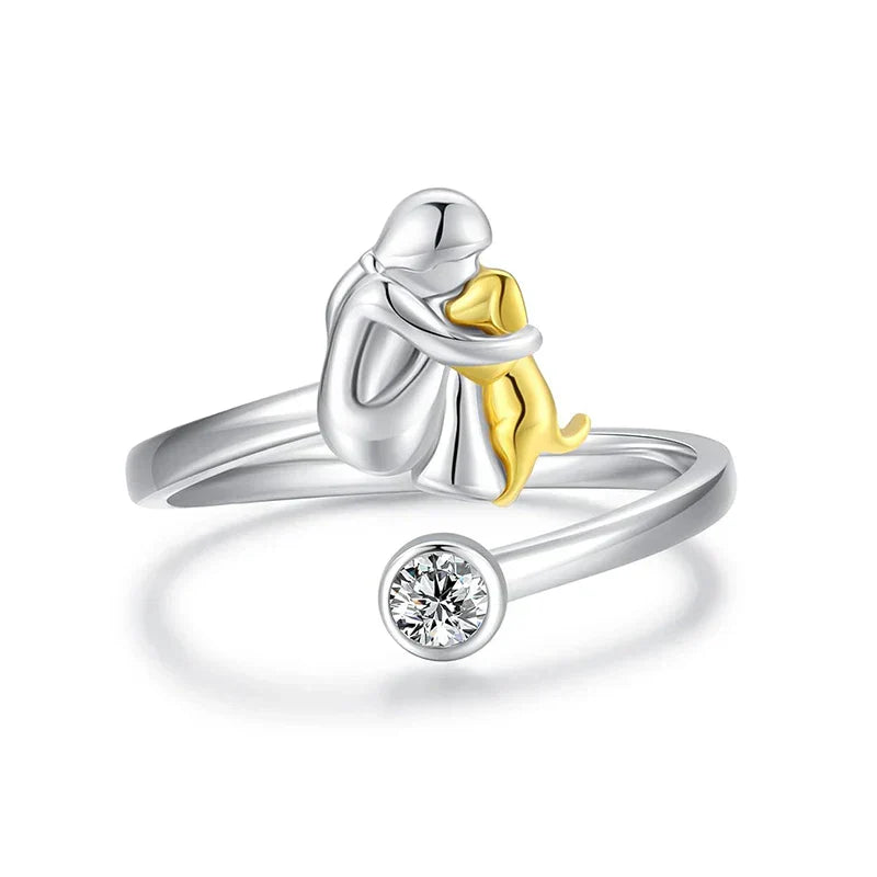 Rose | Anillo con Ícono de Perro