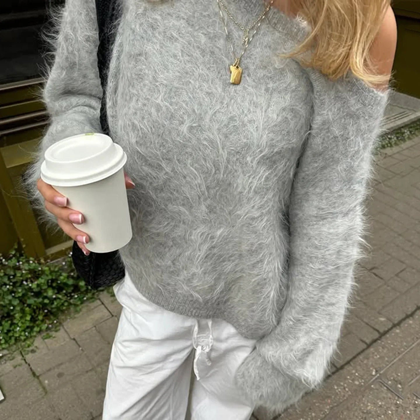 Andrea |Jersey Holgado de felpa