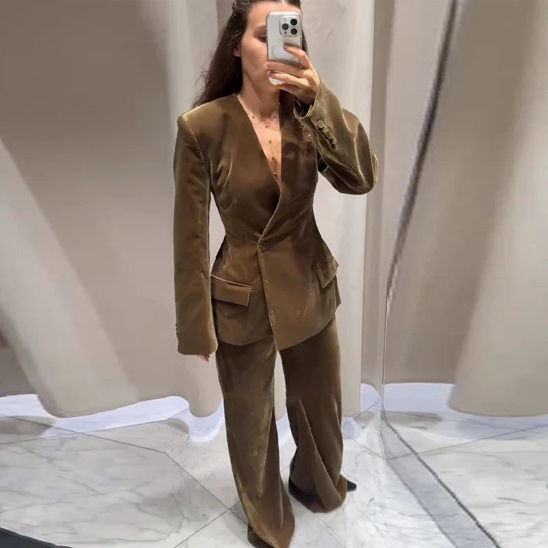 Luna| Conjunto de Blazer y Pantalón