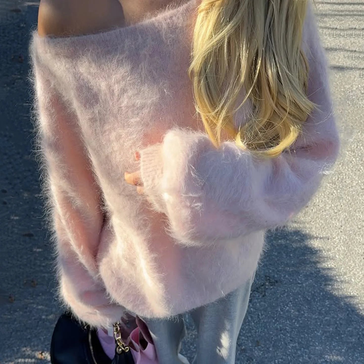 Andrea |Jersey Holgado de felpa