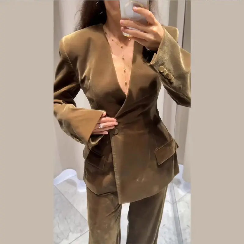 Luna| Conjunto de Blazer y Pantalón