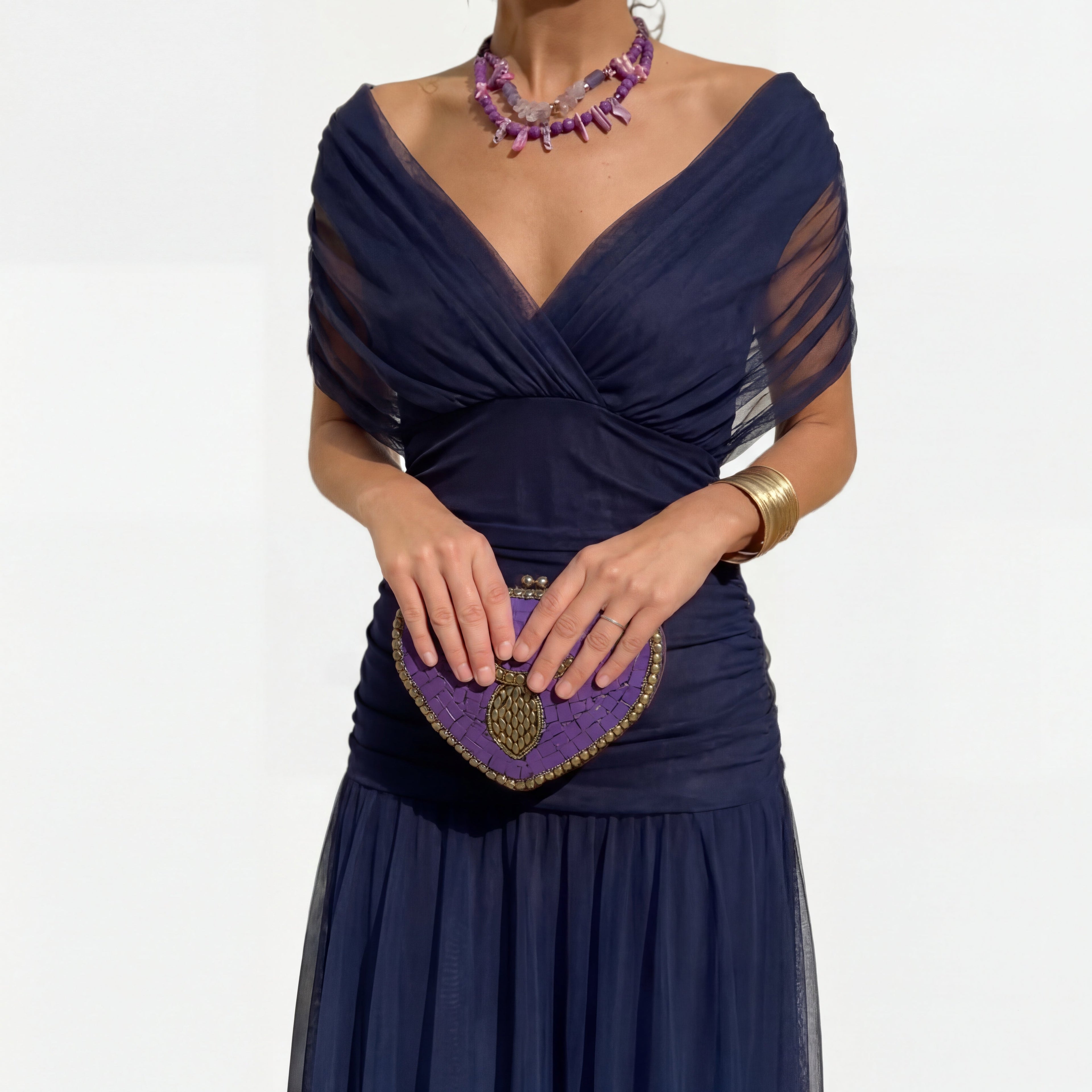 Zoe | Vestido largo floral con cuello en V