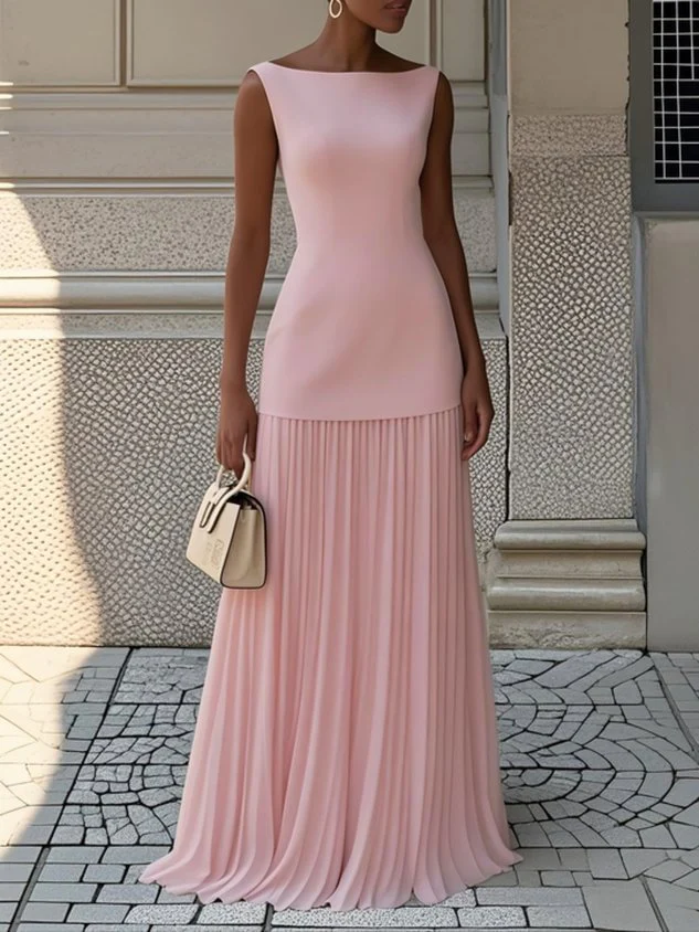 MAR | Vestido Maxi Plisado