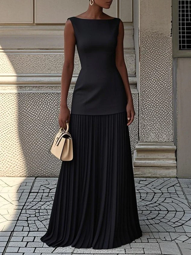 MAR | Vestido Maxi Plisado
