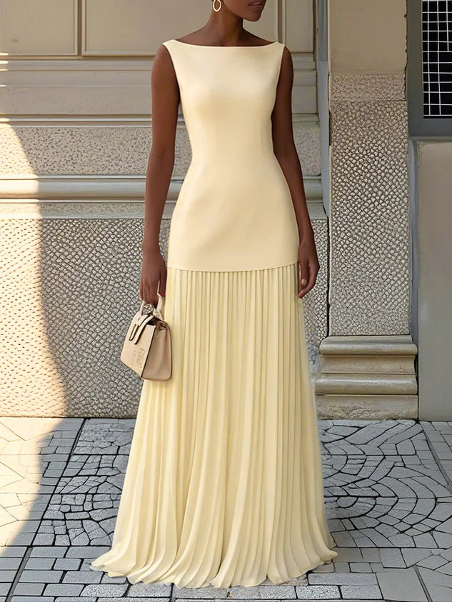MAR | Vestido Maxi Plisado