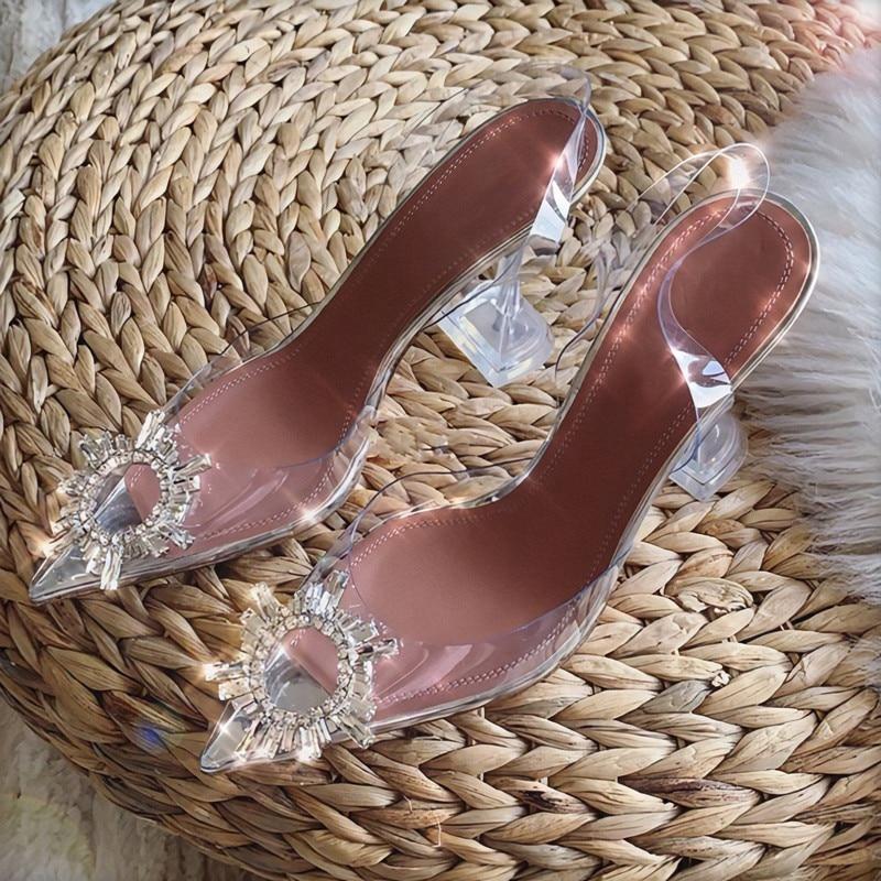 Monica |Tacones altos de cristal